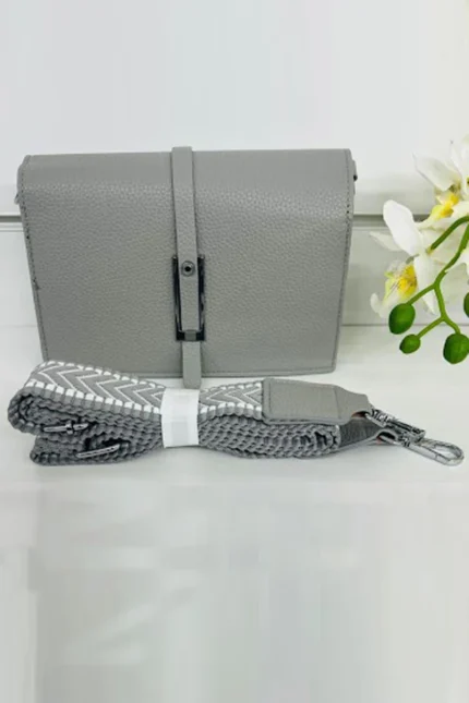 Front Buckle Adjustable Strap Crossbody Bag